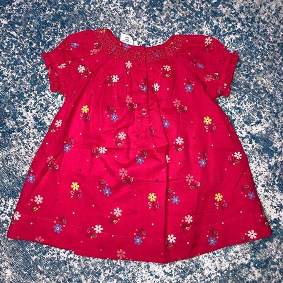 Baby Gap, Tunic Dress with Bloomers Set, Magenta Floral Print, Ruffled Sleeves - Picture 7 of 8